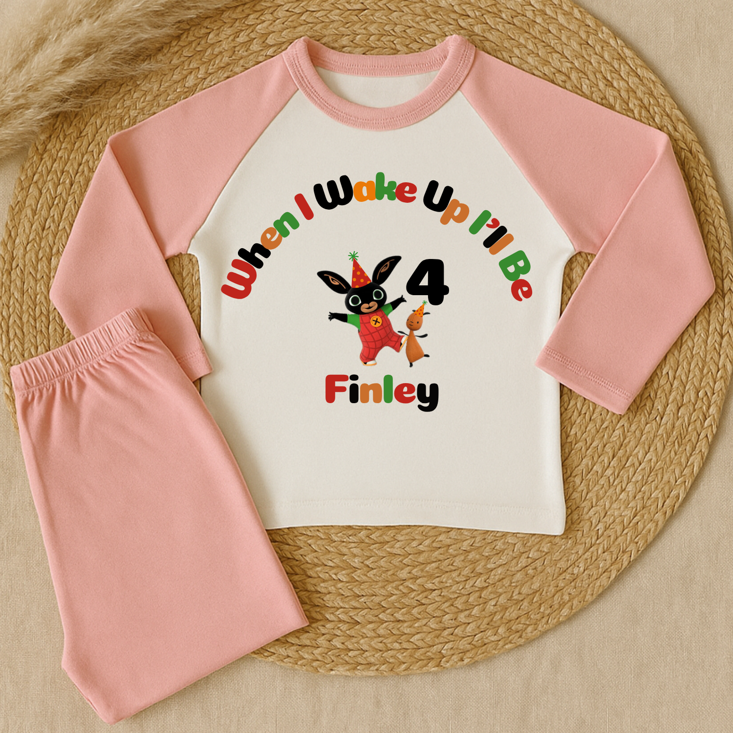 personalised bing bunny birthday pyjamas personalised bing bunny birthday pyjamas
