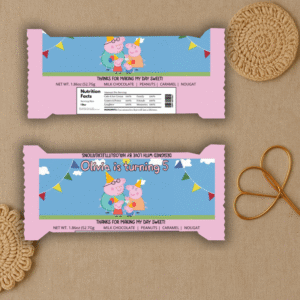 Personalised Peppa Pig birthday party favour bundle for kids