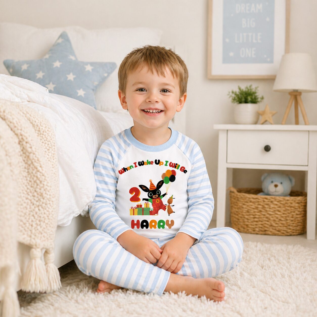 personalised bing bunny birthday pyjamas personalised bing bunny birthday pyjamas
