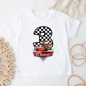Lightning McQueen and Mater birthday top for toddlers