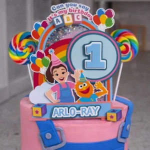 personalised ms rachel cake topper