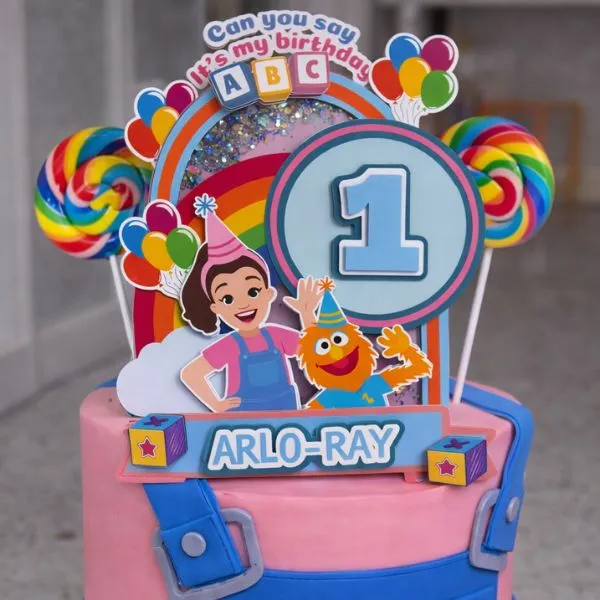 personalised ms rachel cake topper