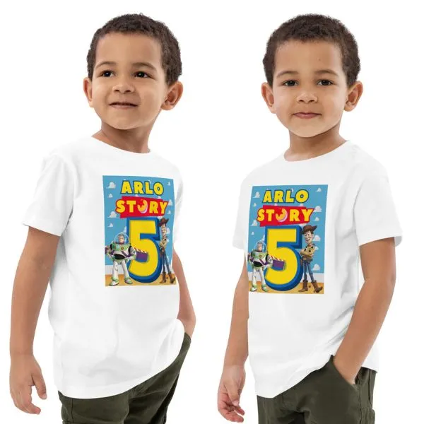 personalised toy story birthday tshirt