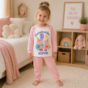 personalised peppa pig birthday pyjamas