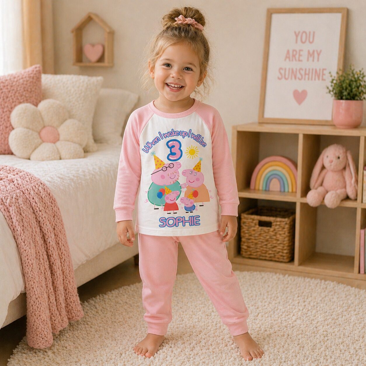 personalised peppa pig birthday pyjamas personalised peppa pig birthday pyjamas
