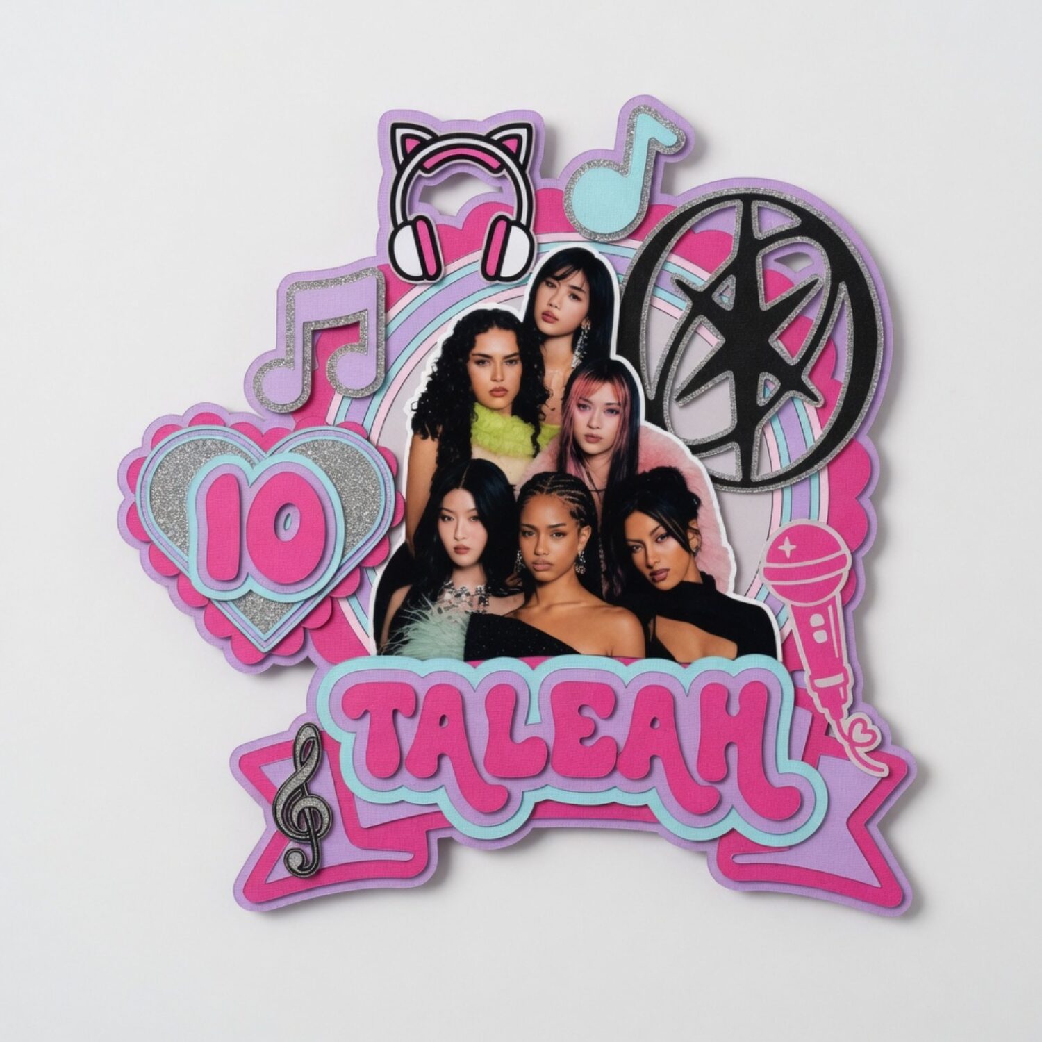 personalised katseye cake topper kpop girl band personalised katseye cake topper kpop girl band