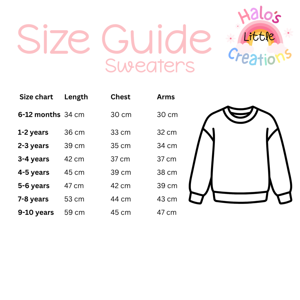 sweater size guide